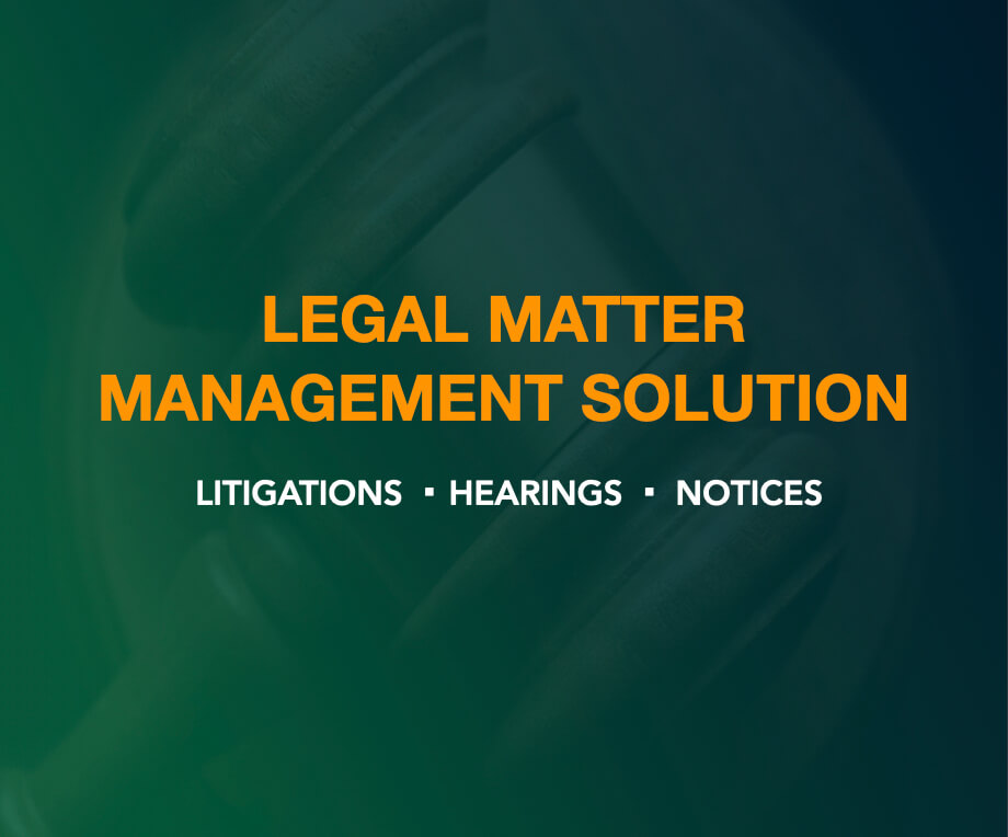 LEGAL MATTER MANAGEMENT SOLUTION