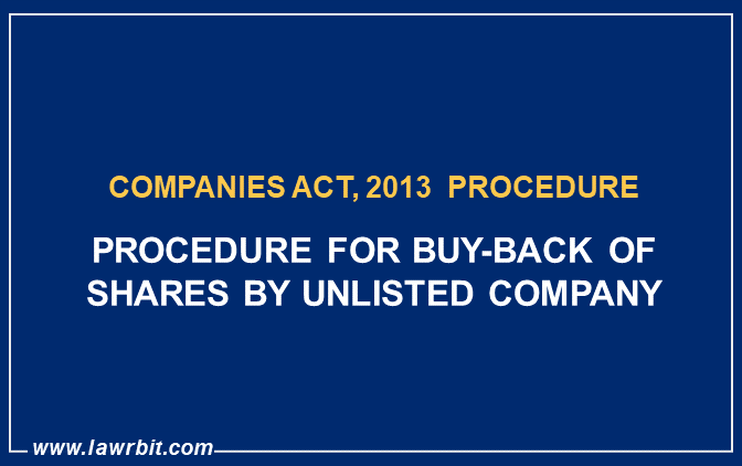 Procedure for Buy-Back of Shares by Unlisted Company