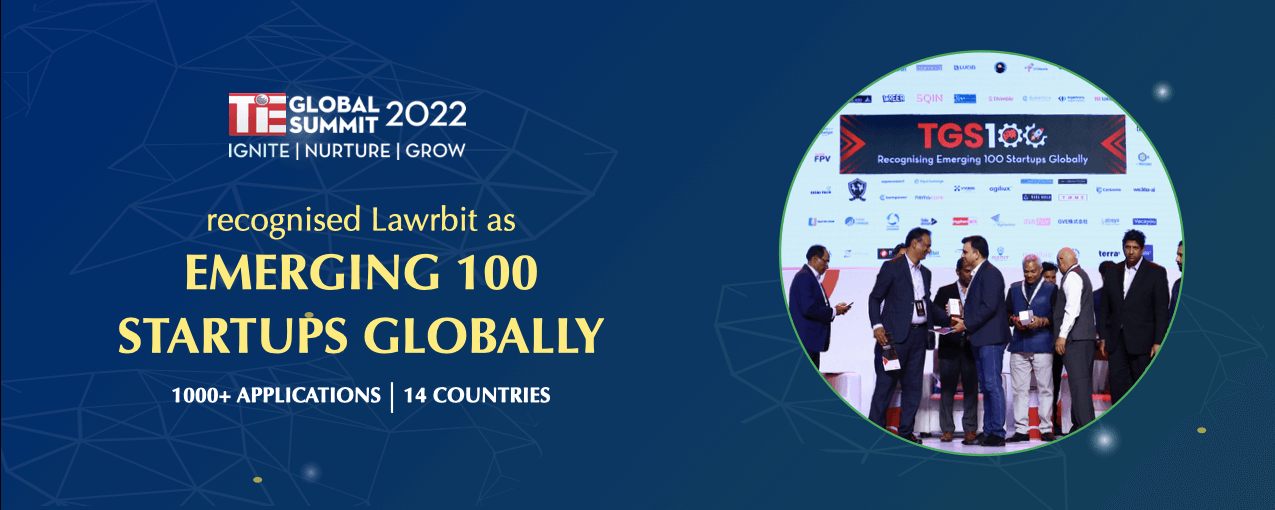 Recognised Lawrbit as Emerging 100 Startups Globally