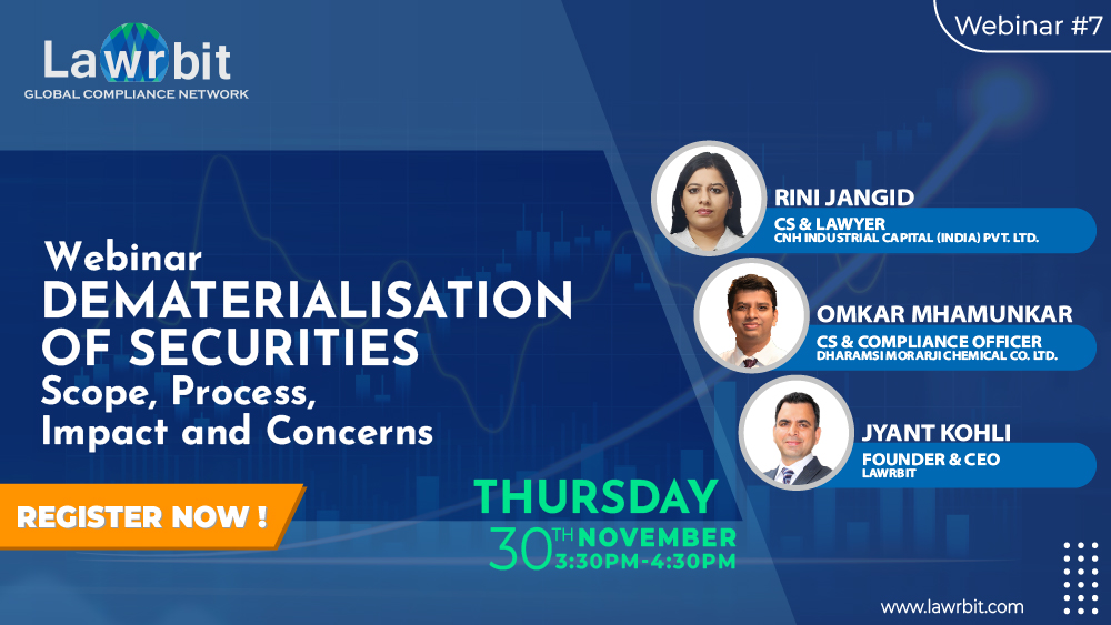 Panel Discussion on Dematerialisation of Securities - Scope, Extent, and FAQs