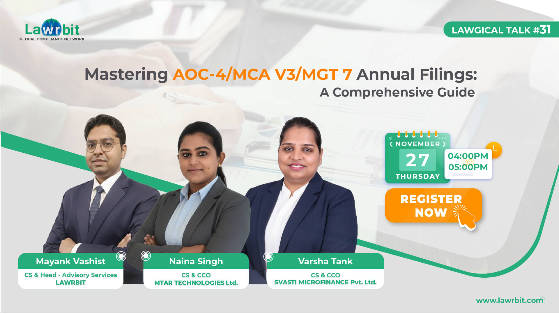 Lawgical Talk #30 | GST 2.0 : Navigating the Revised Tax Landscape | October 30th @ 4 PM | Register NOW