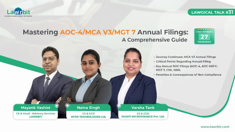 Mastering AOC-4/ MCA V3/MGT 7 Annual Filings : A Comprehensive Guide